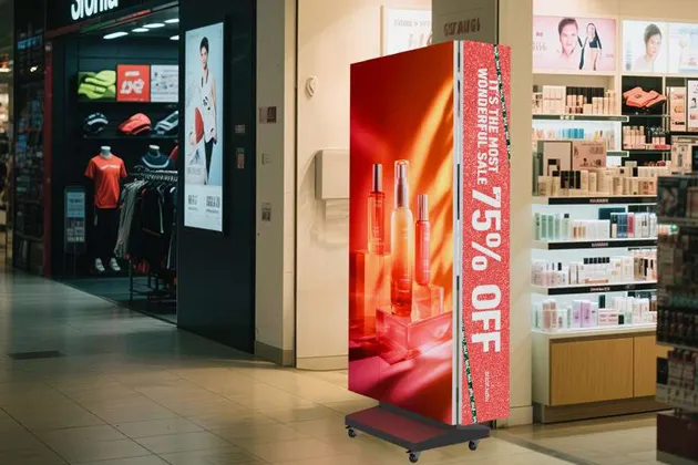 Tri-fold LED Poster Display Applications-Retail Stores Tri-fold LED Poster Display Applications-Retail Stores